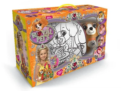 Набір ROYAL PET'S, сумочка-розмальовка + іграшка Собачка Dankotoys RP-01-03U