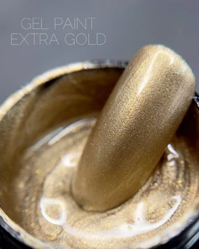 Гель краска Crooz Gel Paint Extra Gold (Золотая), 5 ml