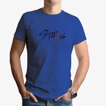 Футболка чоловіча JHK "Логотип Stray Kids" XXL Синій (MD-25-3964-28-23)