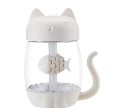 Зволожувач повітря ультразвуковий - нічник cat white 350ml