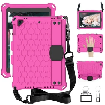 Чехол STR EVA Apple iPad 10.2" детский с ремнём для ношения на плече и подставкой Rose