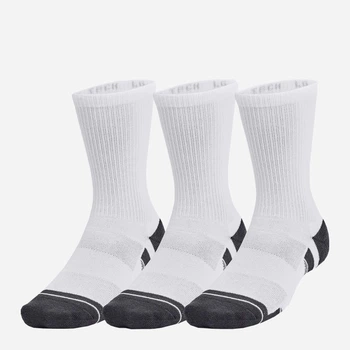 Набор мужских носков высоких Under Armour 1379512-100 XL 3 пары Белый (196883986767)