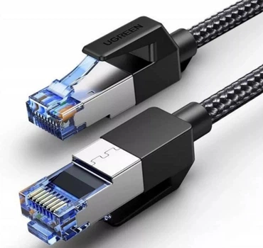 Інтернет-кабель Ugreen Ethernet RJ45 Cat 8 мережевий шнур 10 м Black (YM1356)