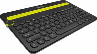 Клавіатура бездротова Logitech Multi-Device Keyboard K480 Bluetooth DEU Black (920-006350)