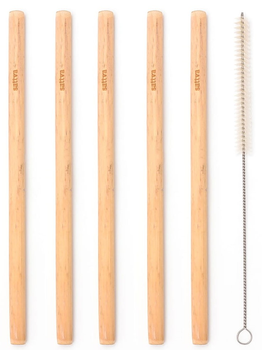 Бамбукові соломинки Sattva з очищувачем 5 шт (5903794180918)