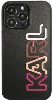 Панель CG Mobile Karl Lagerfeld Multipink Brand для Apple iPhone 13/13 Pro Black (3666339049348)