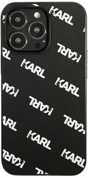 Etui CG Mobile Karl Lagerfeld Allover do Apple iPhone 13/13 Pro Czarny (3666339049706)