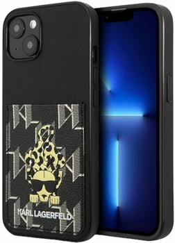 Панель CG Mobile Karl Lagerfeld Karlimals Cardslot для Apple iPhone 13 Black (3666339049775)