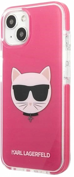 Etui CG Mobile Karl Lagerfeld Choupette Head do Apple iPhone 13 Fuksja (3666339048532)