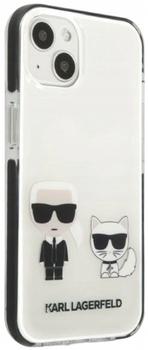 Etui CG Mobile Karl Lagerfeld Karl&Choupette do Apple iPhone 13 Bialy (3666339048617)