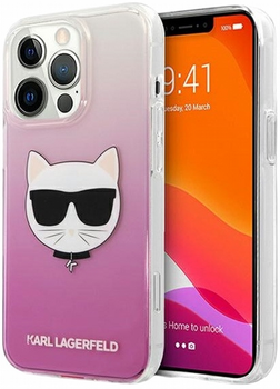 Панель CG Mobile Karl Lagerfeld Choupette Head для Apple iPhone 13 Pro Max Pink (3666339028008)