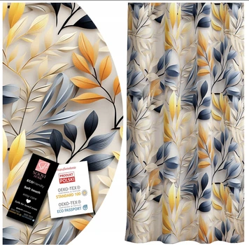 Готова напівзатемнювальна штора Soovi Home 140 х 250 см на тасьмі Multicolored leaves (14559783973)