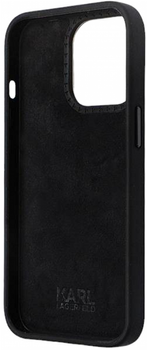 Etui CG Mobile Karl Lagerfeld Silicone C Metal Pin do Apple iPhone 13 Pro Max Czarny (3666339166304)