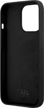 Etui CG Mobile Karl Lagerfeld Silicone Karl&Choupette do Apple iPhone 13 Pro Max Czarny (3666339027087)