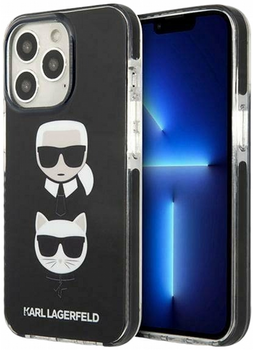 Etui CG Mobile Karl Lagerfeld Karl&Choupette Head do Apple iPhone 13 Pro Max Czarny (3666339048679)