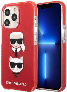 Панель CG Mobile Karl Lagerfeld Karl&Choupette Head для Apple iPhone 13 Pro Max Red (3666339048716)