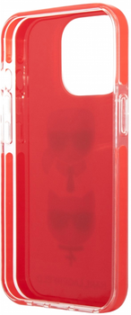 Etui CG Mobile Karl Lagerfeld Karl&Choupette Head do Apple iPhone 13 Pro Max Czerwony (3666339048716)