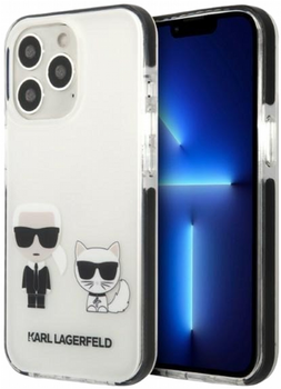 Etui CG Mobile Karl Lagerfeld Karl&Choupette do Apple iPhone 13 Pro Max Bialy (3666339048631)