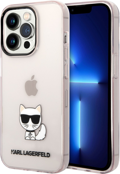 Etui CG Mobile Karl Lagerfeld Choupette Body do Apple iPhone 14 Pro Różowy (3666339076498)