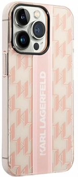 Etui CG Mobile Karl Lagerfeld Mono Vertical Stripe do Apple iPhone 14 Pro Różowy (3666339085308)