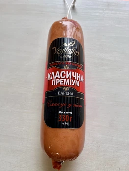 Рослинна веганська ковбаса Класична преміум 330 г Vegitaliya