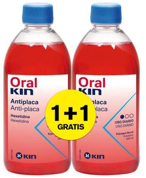 Płyn do plukania ust Oralkin Enjuague Bucal 2 x 500 ml Gratis (8436026214329)