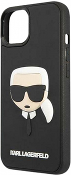 Etui CG Mobile Karl Lagerfeld 3D Rubber Karl`s Head do Apple iPhone 14 Plus Czarny (3666339086459)