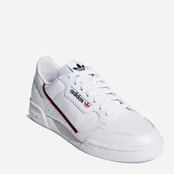 Tenisówki męskie z eko skóry do kostki adidas Originals Continental 80 G27706 44 (UK 9.5) Białe (4060516415831)