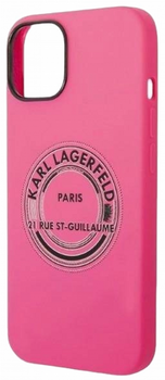 Панель CG Mobile Karl Lagerfeld Silicone RSG для Apple iPhone 14 Plus Pink (3666339085735)