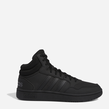 Sneakersy męskie na platformie wysokie Adidas Hoops 3.0 Mid GV6683 43.5 (UK 9) Czarne (4065425390613)
