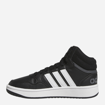 Jesienne trzewiki chłopięce Adidas Hoops Mid 3.0 K GW0402 37 (4.5UK) Czarne (4065418336192)