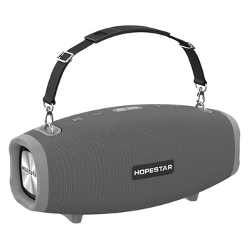 Портативная Беспроводная Bluetooth Колонка Hopestar H41 |BT5.0, 10 Вт, TWS, AUX/TF/USB, 3h, IPX6| Cерый