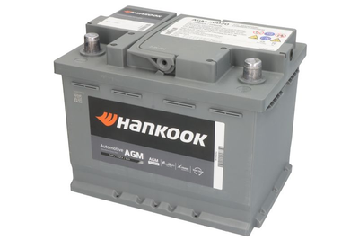 Автомобильный аккумулятор HANKOOK 12В 60Ач/680A (EN) START&STOP AGM (P+ стандарт)