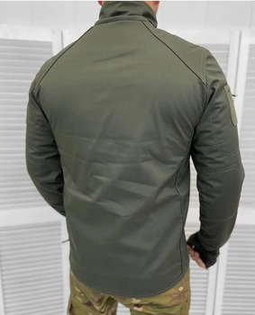 Армійська куртка Combat тканина soft-shell на флісі Оливковий M (Kali)