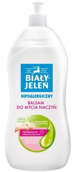 Лосьйон для миття посуду Biały Jeleń гіпоалергенний 1000 мл (5900133006496)
