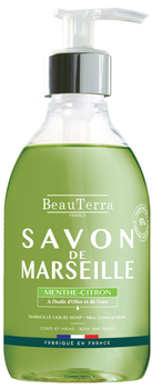 Марсельське рідке мило BeauTerra з м'ятою та лимоном 300 мл (3401360094611)