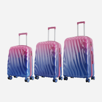 Zestaw walizek na 4 kólkach 3 szt Semi Line T5650-0 Rózowy/Granatowy (5903563565007)