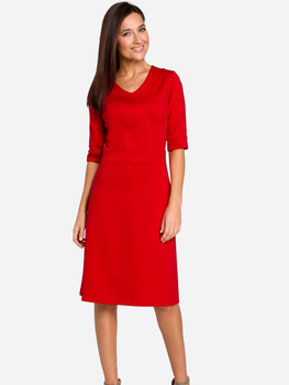 Sukienka trapezowa damska Stylove S153 XL Czerwona (5903068438363)