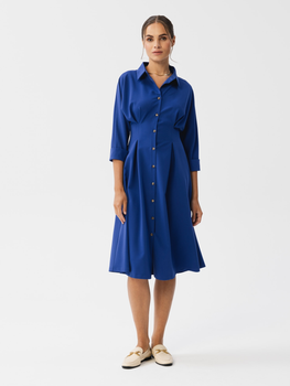 Плаття-сорочка жіноче Stylove S351 XL Синє (5905563716540)
