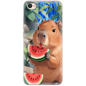 Силиконовый чехол BoxFace Xiaomi Redmi Note 5A Капібара з кавуном (32008-up2551)