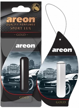 Zawieszka zapachowa do samochodu Areon Sport Lux Liquid Gold (3800034963619)