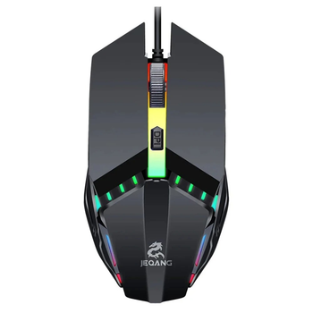 Игровая компьютерная проводная мышка с подсветкой JEQANG JM-530 Черный 1600 DPI