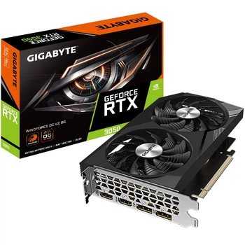 Відеокарта GF RTX 3050 8 GB GDDR6 WindForce OC V2 Gigabyte (GV-N3050WF2OCV2-8GD) ( 13446 )