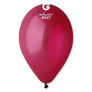 Латексный Воздушный Шар 12’’ (30см) BURGUNDY&nbsp;#047 GEMAR