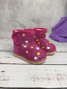 Угги дитячі на дівчинку Style-baby-Clibee 25р - 14.6 см рожеві (447)