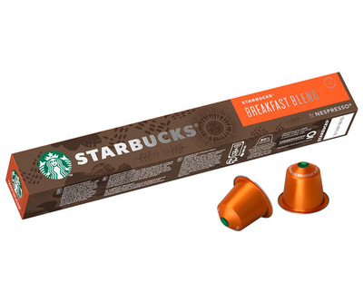 Кава в капсулах Starbucks Breakfast Blend, 10 капсул Nespresso