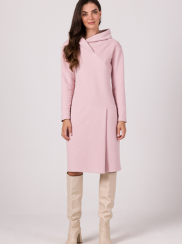 Sukienka tunika damska BeWear B270 S Pudrowo-różowa (5905563718452)