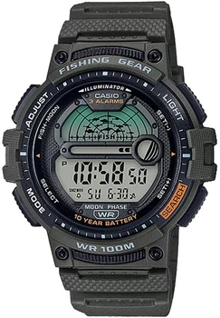 Годинник Casio WS-1200H-3A Fishing Gear для риболовлі