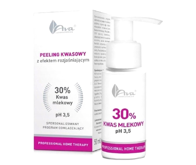 Peeling kwasowy Ava Laboratorium Professional Home Therapy kwas mlekowy 30% 50 ml (5906323007281)