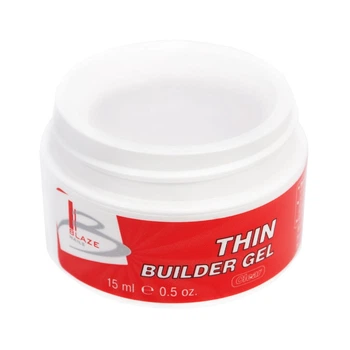 УФ гель Blaze Nails Thin Builder Gel Clear конструирующий жидкий 15 мл
